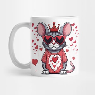 Heartfelt Mouse: Crowned Queen of Love Mug
